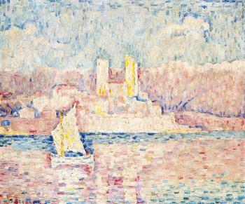 (image for) Handmade oil painting Copy paintings of famous artists Paul Signac paintings, Cap d'Antibes